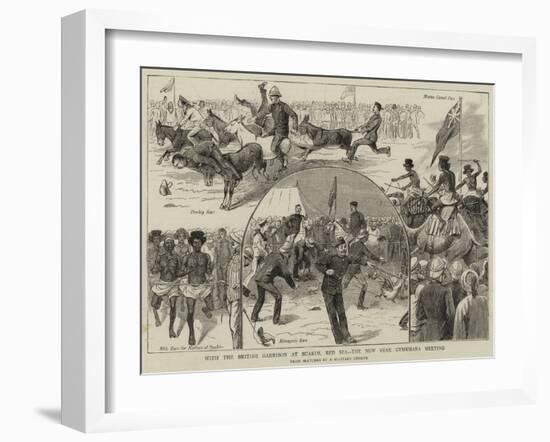 With the British Garrison at Suakim, Red Sea, the New Year Gymkhana Meeting-null-Framed Giclee Print