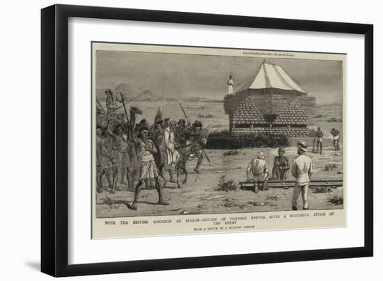 With the British Garrison at Suakim-null-Framed Giclee Print