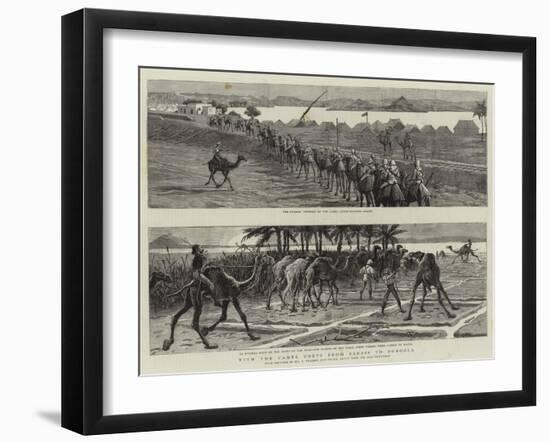 With the Camel Corps from Sarass to Dongola-Frederic Villiers-Framed Giclee Print