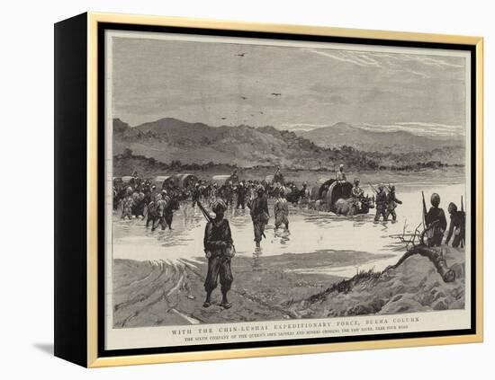 With the Chin-Lushai Expeditionary Force, Burma Column-null-Framed Premier Image Canvas