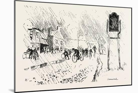 With the Cyclist Corps at the Easter Volunteer Manoeuvres, 1888-null-Mounted Giclee Print