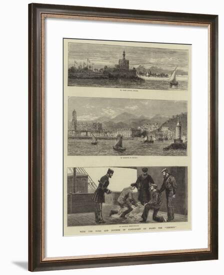 With the Duke and Duchess of Connaught on Board the Osborne-John Charles Dollman-Framed Giclee Print