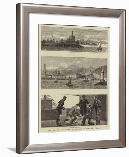 With the Duke and Duchess of Connaught on Board the Osborne-John Charles Dollman-Framed Giclee Print