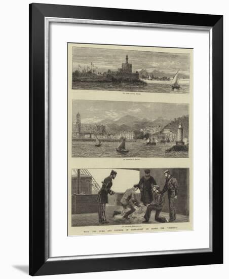 With the Duke and Duchess of Connaught on Board the Osborne-John Charles Dollman-Framed Giclee Print