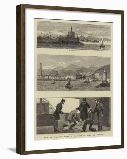 With the Duke and Duchess of Connaught on Board the Osborne-John Charles Dollman-Framed Giclee Print