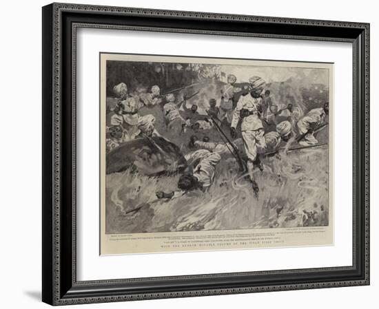 With the Kurram Movable Column of the Tirah Field Force-Frank Craig-Framed Giclee Print