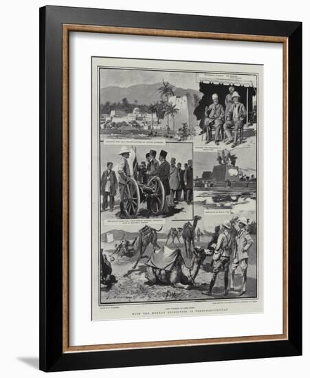 With the Mekran Expedition in Perso-Baluchistan-Frederic De Haenen-Framed Giclee Print