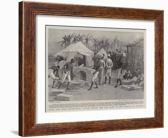 With the Nile Expedition, Baking Bread for the Army in the Nuzzul at Kosheh-Joseph Nash-Framed Giclee Print
