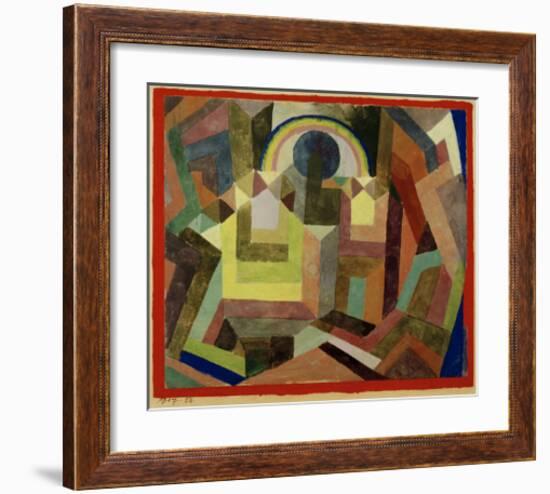 With the Rainbow-Paul Klee-Framed Giclee Print