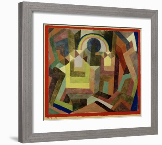 With the Rainbow-Paul Klee-Framed Giclee Print