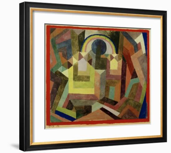 With the Rainbow-Paul Klee-Framed Giclee Print