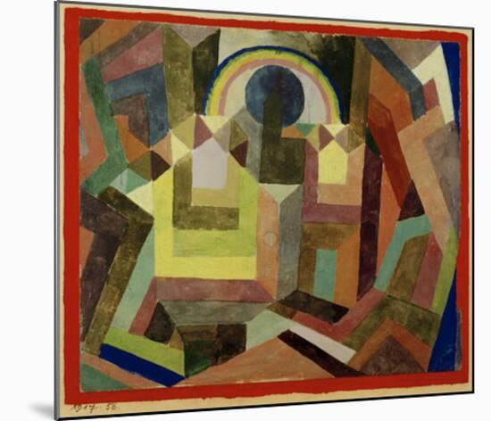 With the Rainbow-Paul Klee-Mounted Giclee Print