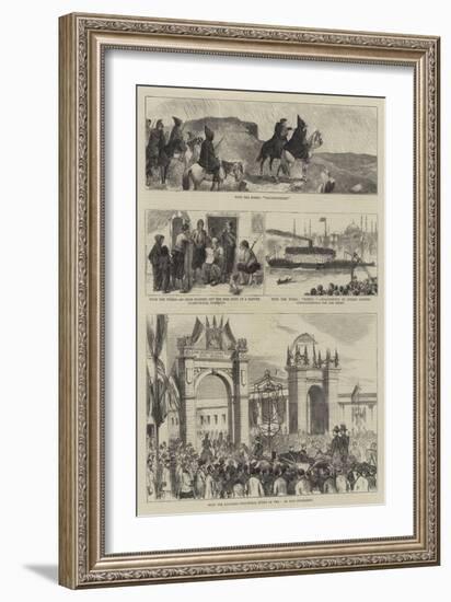 With the Russians and Turks-null-Framed Giclee Print