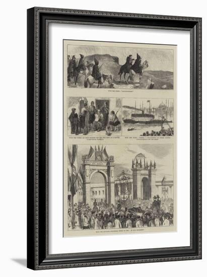 With the Russians and Turks-null-Framed Giclee Print