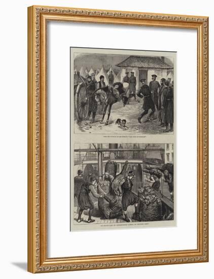 With the Russians and Turks-null-Framed Giclee Print