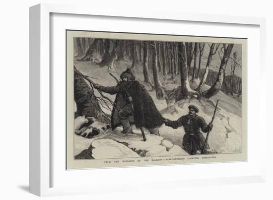 With the Russians in the Balkans, Staff-Officers Carrying Despatches-Samuel Edmund Waller-Framed Giclee Print