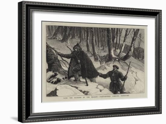 With the Russians in the Balkans, Staff-Officers Carrying Despatches-Samuel Edmund Waller-Framed Giclee Print