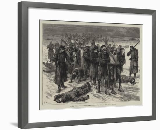 With the Russians, Prisoners of War on the March-Godefroy Durand-Framed Giclee Print