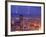 With the San Francisco Skyline in the Foreground, Lightning Strikes Over the Hills of Oakland, Ca-null-Framed Photographic Print