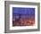 With the San Francisco Skyline in the Foreground, Lightning Strikes Over the Hills of Oakland, Ca-null-Framed Photographic Print