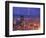 With the San Francisco Skyline in the Foreground, Lightning Strikes Over the Hills of Oakland, Ca-null-Framed Photographic Print