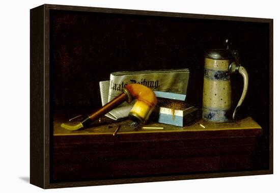 With the 'Staats Zeitung', 1890-William Michael Harnett-Framed Premier Image Canvas