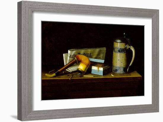 With the 'Staats Zeitung', 1890-William Michael Harnett-Framed Giclee Print