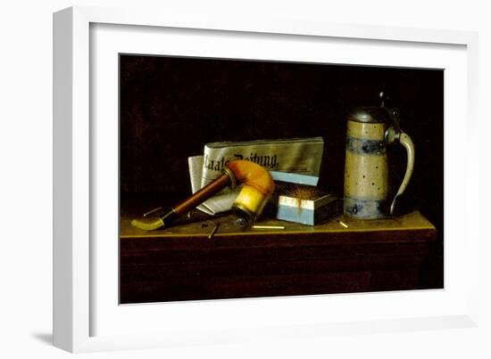 With the 'Staats Zeitung', 1890-William Michael Harnett-Framed Giclee Print