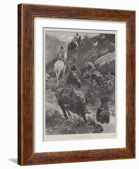 With the Stag-Hounds on Exmoor-Richard Caton Woodville II-Framed Giclee Print