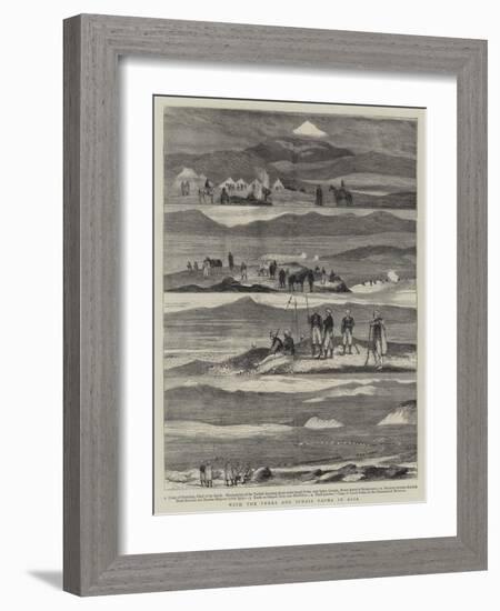 With the Turks and Ismail Pasha in Asia-null-Framed Giclee Print