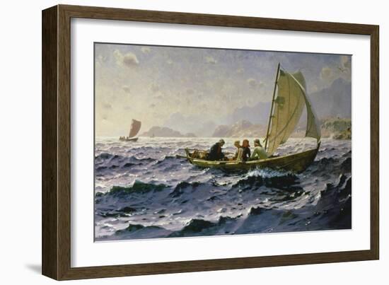 With the Wind-Hans Dahl-Framed Giclee Print