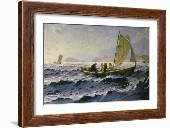 With the Wind-Hans Dahl-Framed Giclee Print