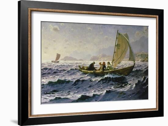 With the Wind-Hans Dahl-Framed Giclee Print