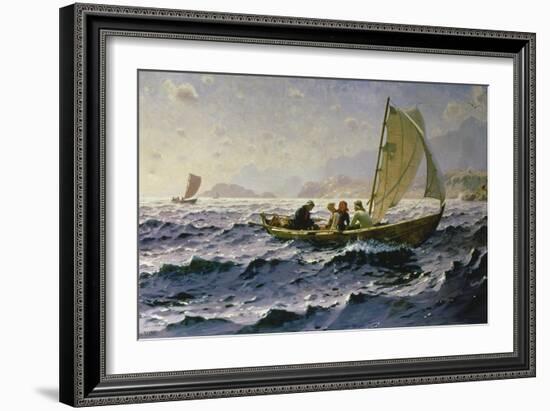 With the Wind-Hans Dahl-Framed Giclee Print