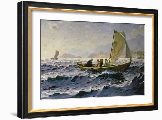 With the Wind-Hans Dahl-Framed Giclee Print