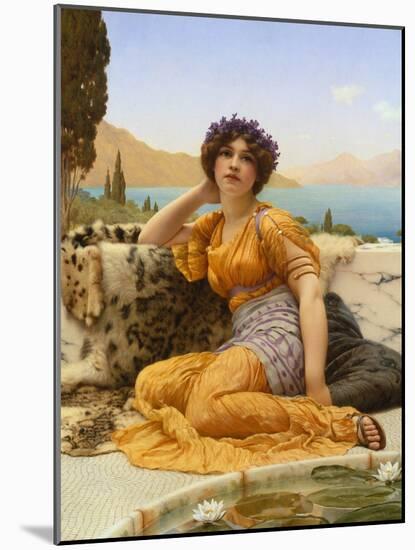 With Violets Wreathed and Robe of Saffron Hue, 1902-John William Godward-Mounted Giclee Print
