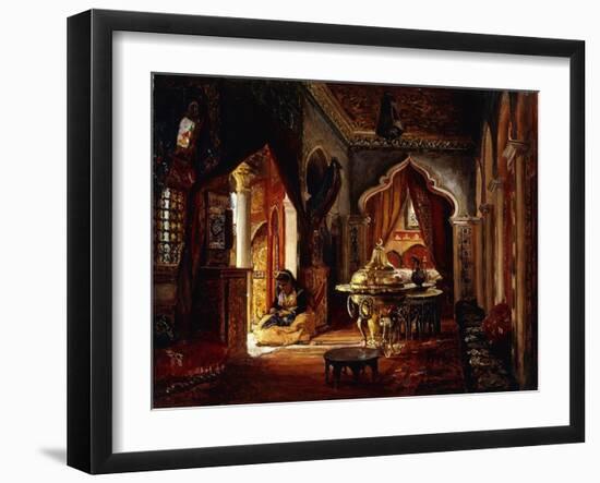 Within the Seraglio, 1879-Frederick Arthur Bridgman-Framed Giclee Print