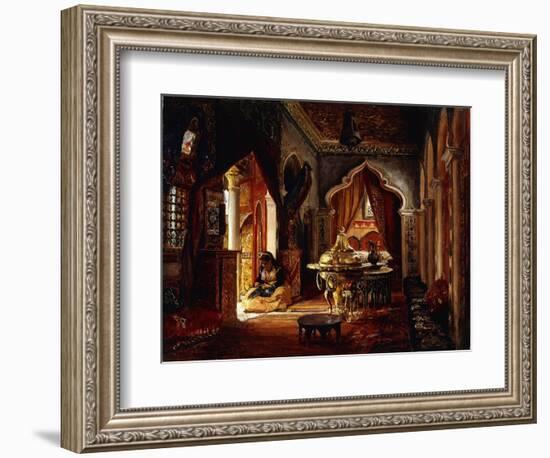 Within the Seraglio-Frederick Arthur Bridgman-Framed Giclee Print