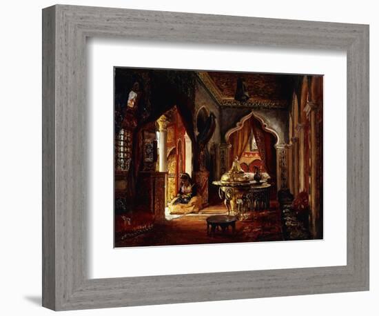 Within the Seraglio-Frederick Arthur Bridgman-Framed Giclee Print