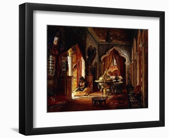 Within the Seraglio-Frederick Arthur Bridgman-Framed Giclee Print