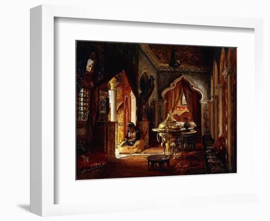 Within the Seraglio-Frederick Arthur Bridgman-Framed Giclee Print