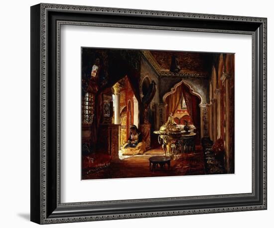 Within the Seraglio-Frederick Arthur Bridgman-Framed Giclee Print