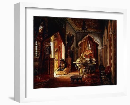 Within the Seraglio-Frederick Arthur Bridgman-Framed Giclee Print