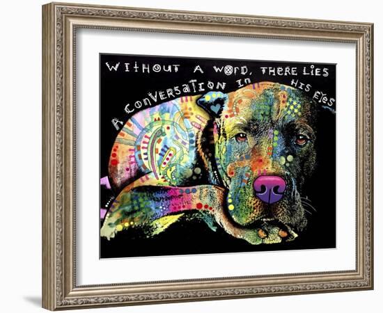 Without a Word-Dean Russo-Framed Giclee Print