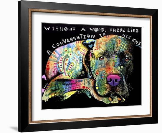 Without a Word-Dean Russo-Framed Giclee Print