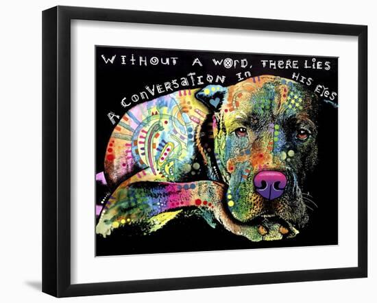 Without a Word-Dean Russo-Framed Giclee Print