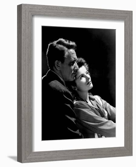 Without Love, Spencer Tracy, Katharine Hepburn, 1945-null-Framed Photo