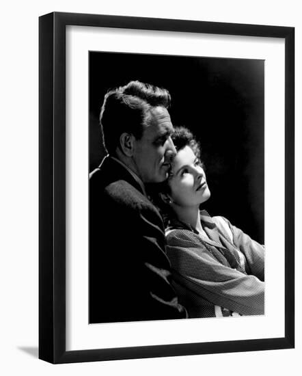 Without Love, Spencer Tracy, Katharine Hepburn, 1945-null-Framed Photo