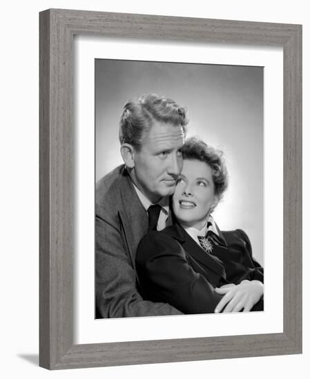 Without Love, Spencer Tracy, Katharine Hepburn, 1945-null-Framed Photo