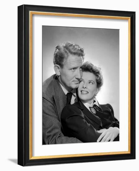 Without Love, Spencer Tracy, Katharine Hepburn, 1945-null-Framed Photo